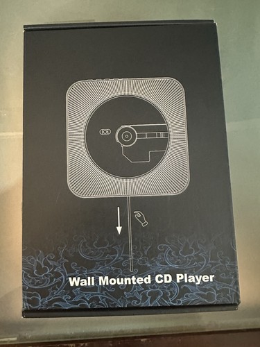 Black wall mounted player - cd,