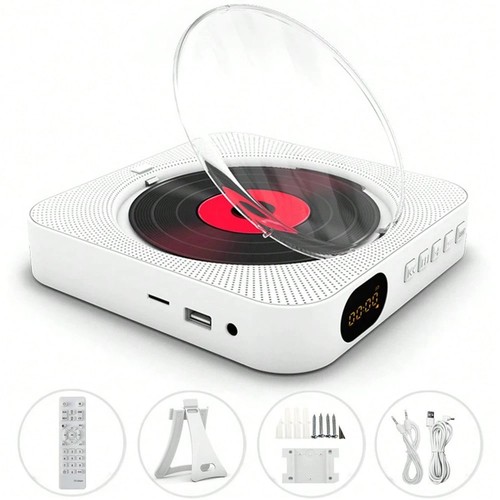 White music player with - white,